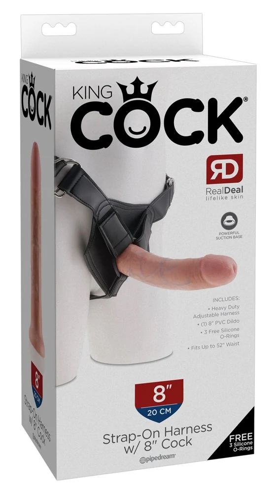 King Cock Strap-on with 8 Inch