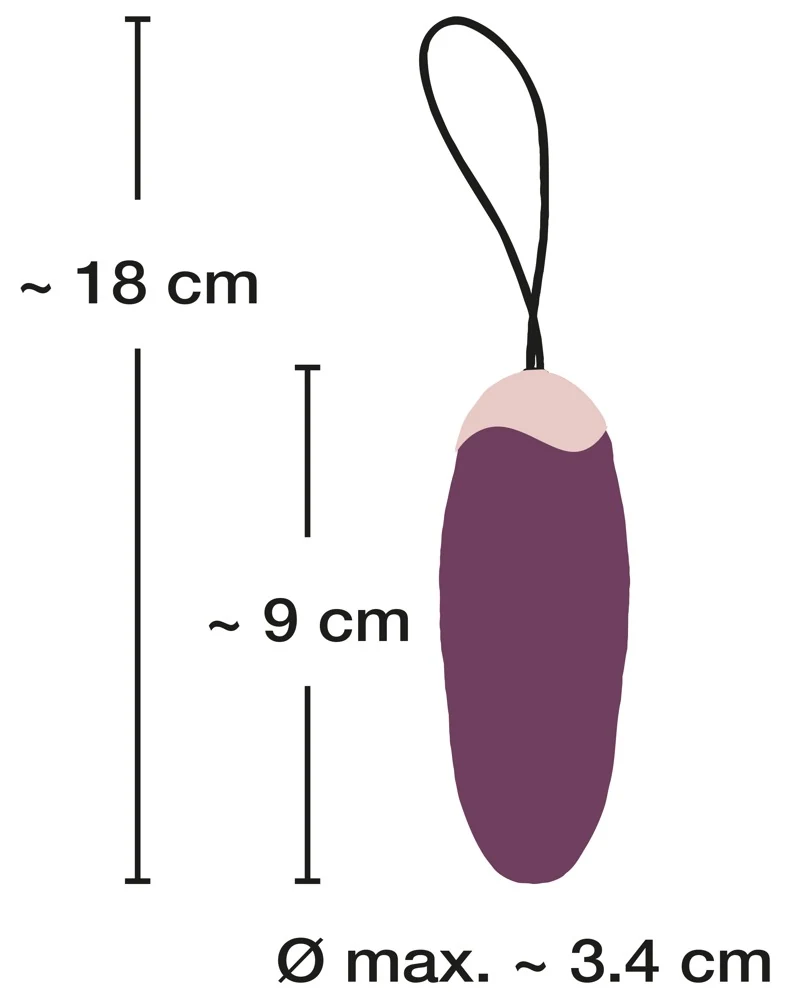 JAVIDA Shaking Love Ball (RC) 18 cm vibrator