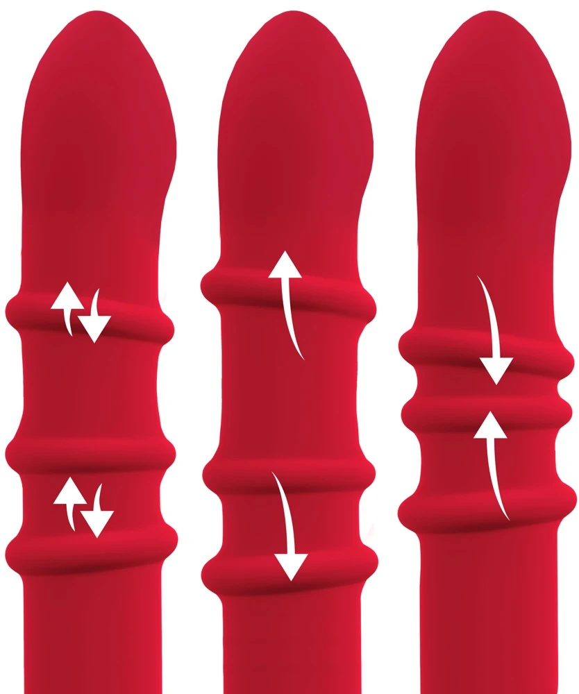 You2Toys Rabbit Vibrator with 3 Moving Rings 23,7 cm