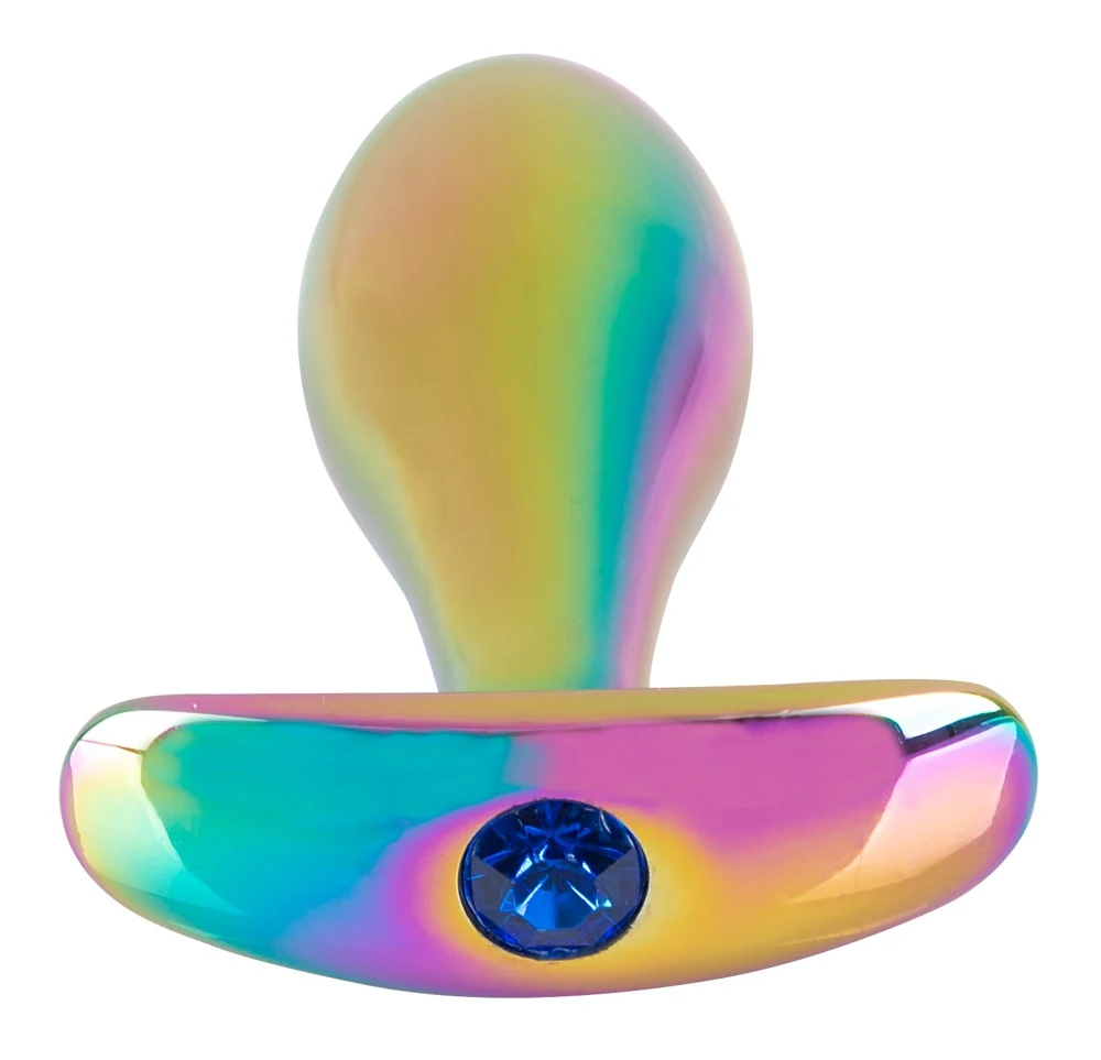 ANOS Metal Butt Plug Set in Rainbow Colours anal toy
