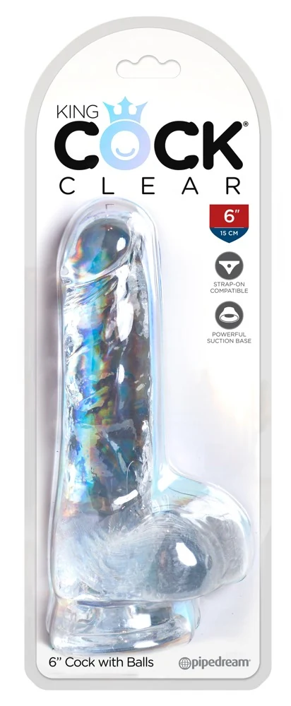 Realistische dildo met zuigvoet 17,8 cm