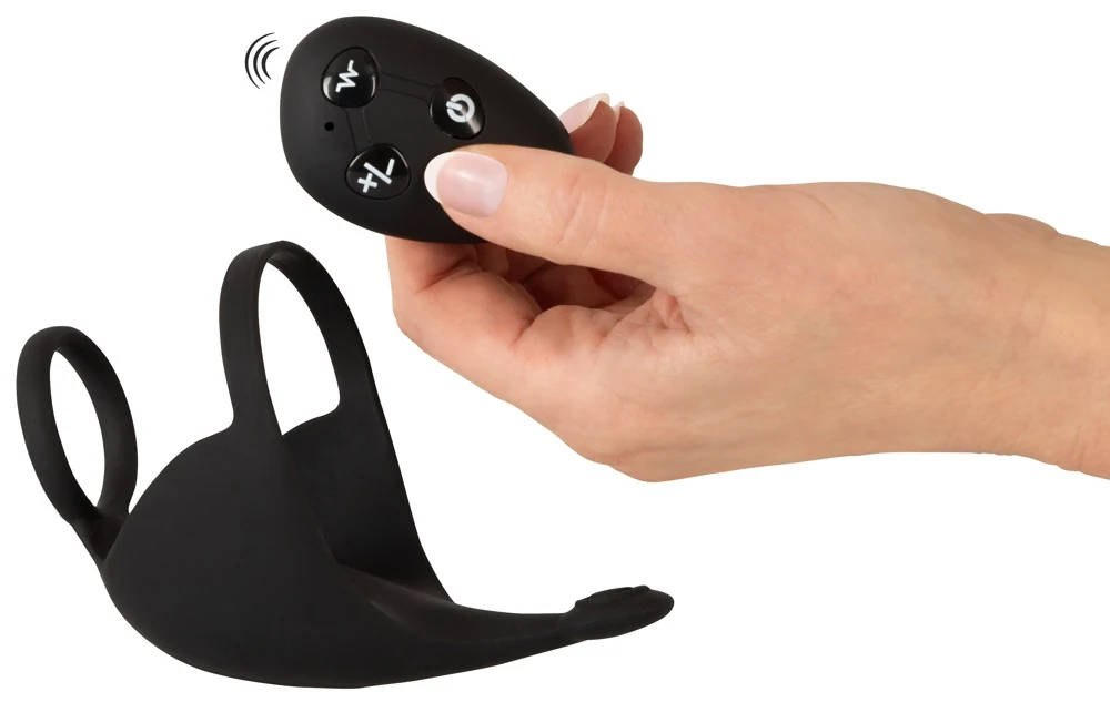 Rebel Cock ring with RC ball massager penisring