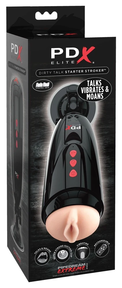 PDX Elite Dirty Talk Starter Stroker masturbator