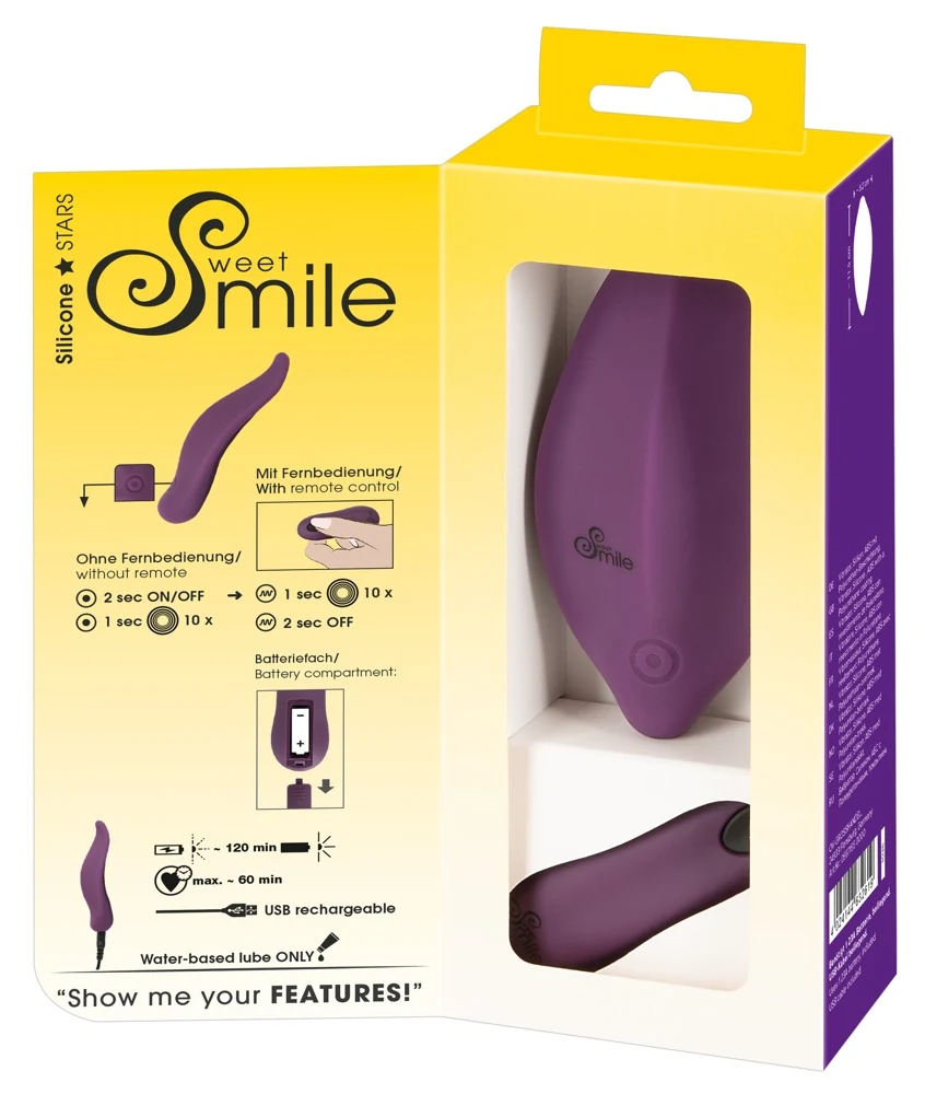 Discreet draagbare slipvibrator met afstandsbediening