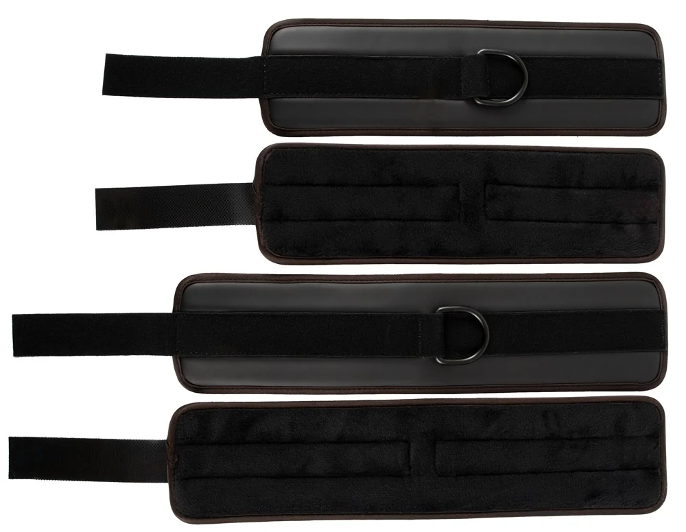 Vegan Fetish Bettfessel-Set bondage fesseln