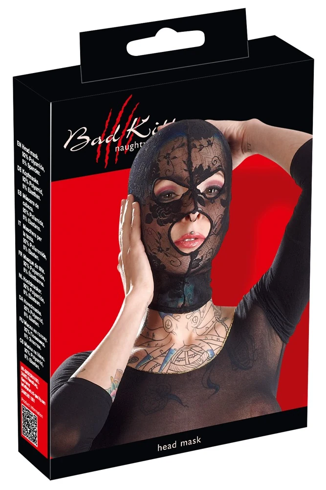 Bad Kitty Kopfmaske Spitze masken knebel