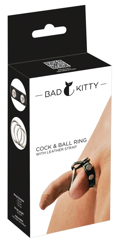 Verstelbare penis- en balring set met 3 ringen