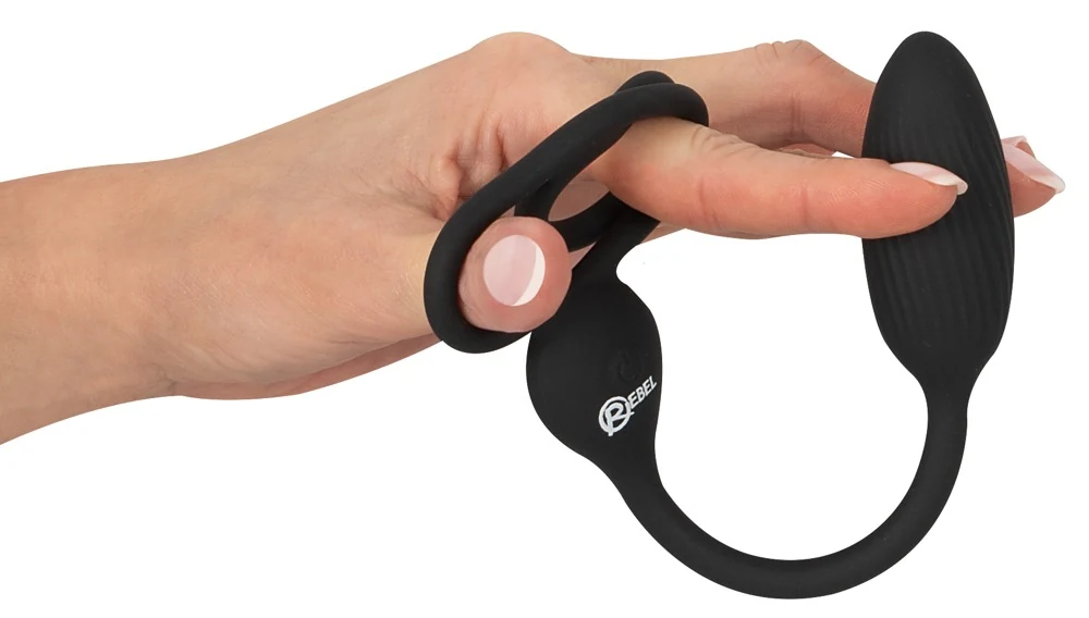 Rebel Cock and Ball Ring with a RC Butt Plug penisring