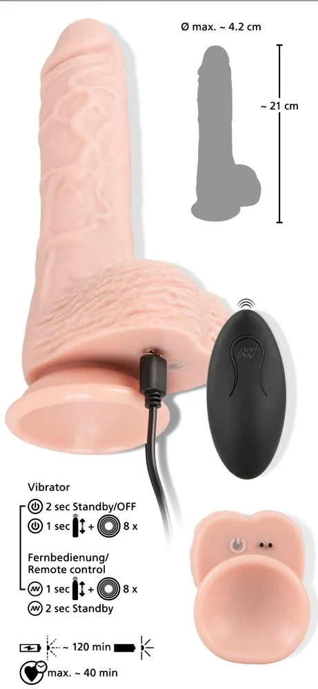 Medical Silicone RC Vibrator 21 cm