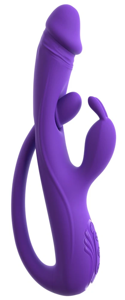 Sweet Smile Rabbit Vibrator with G-Spot/Anal Tickler 23 cm