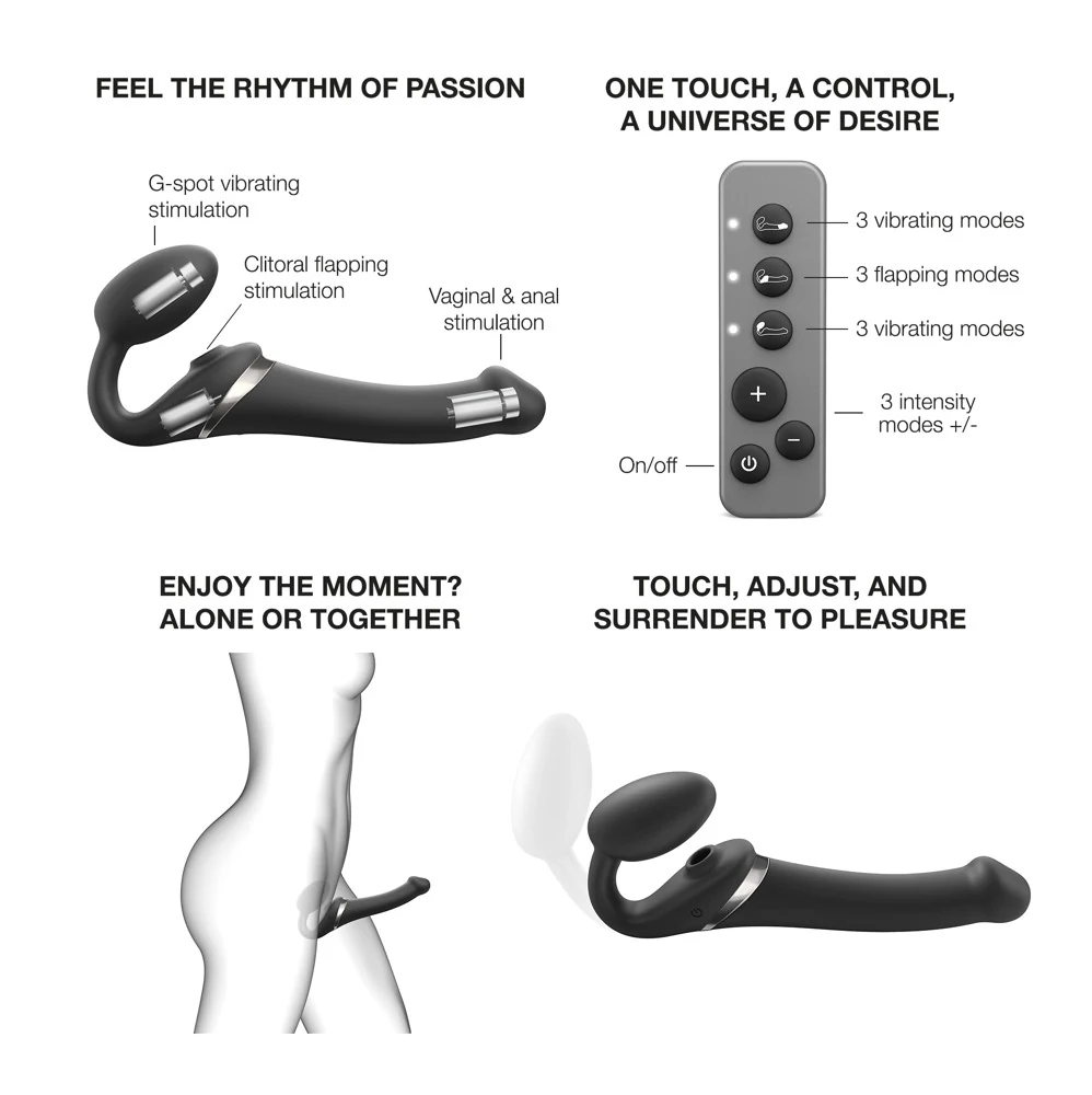 strap-on-me Multi Orgasm Bendable Strap-On
