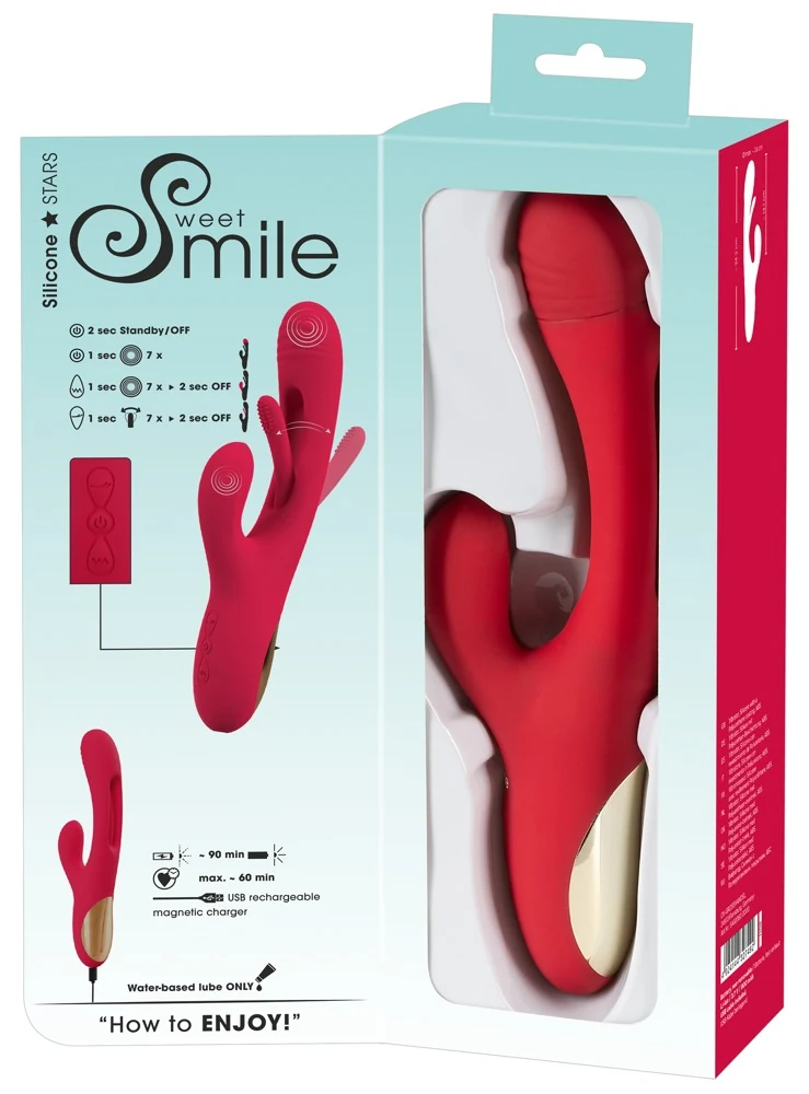 Sweet Smile Rabbit Vibrator with G-Spot Stimulation 24,2 cm