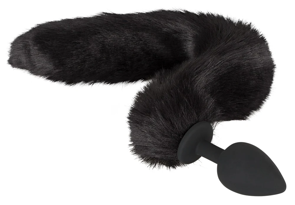 Anaalplug met kattenstaart en kattenoren