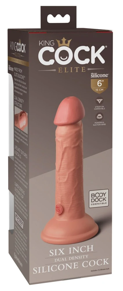 King Cock Elite 6“ Dual Density Silicone 17,8 cm dildo