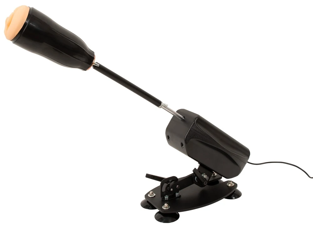 Compacte RC seksmachine met dildo's en masturbator