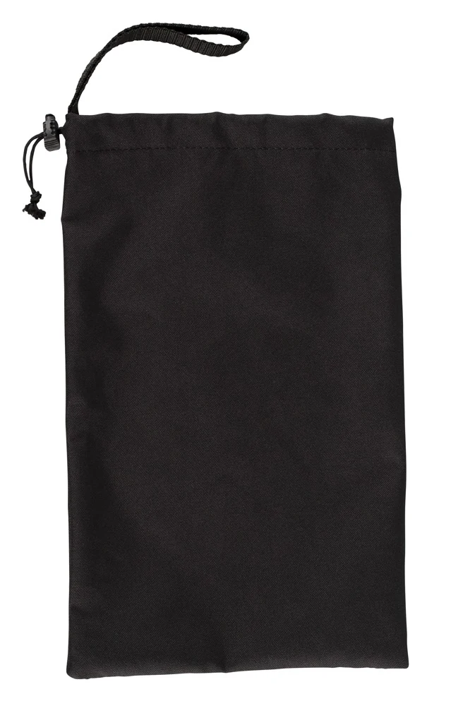 Zwarte opbergtas met riem
