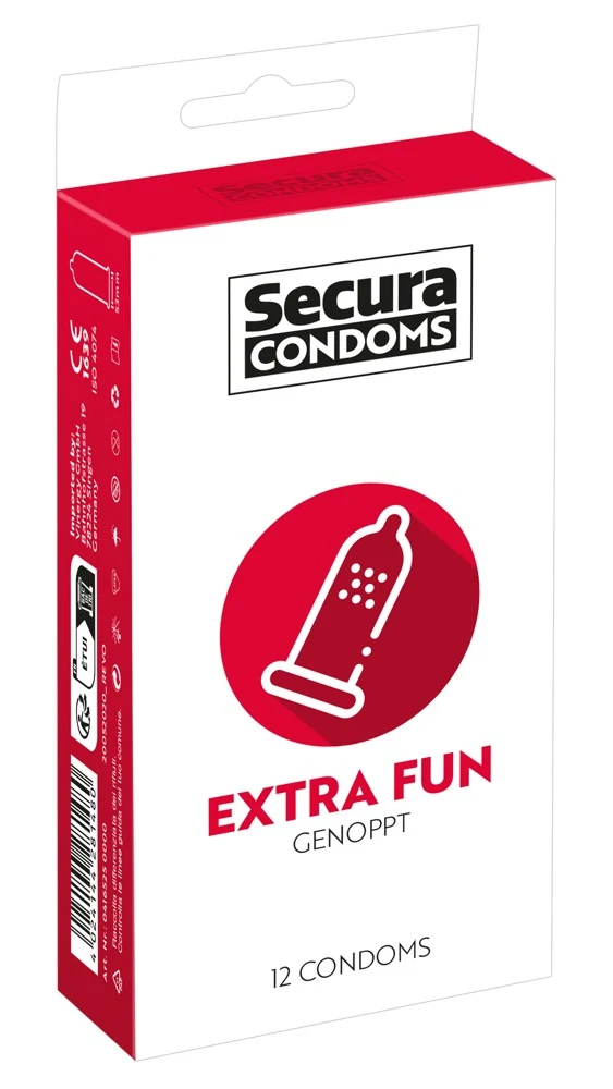 Secura Extra Fun condooms met nopjes - 12 stuks