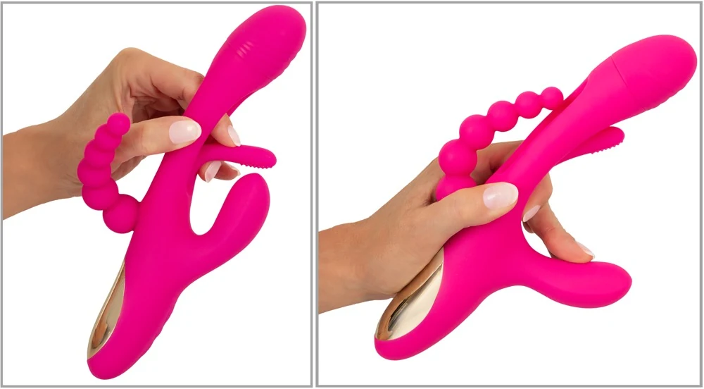 Sweet Smile Triple Vibe With Flicking Tongue 24,4 cm vibrator