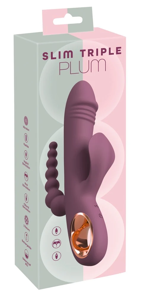 You2Toys Slim Triple Plum 21,4 cm vibrator