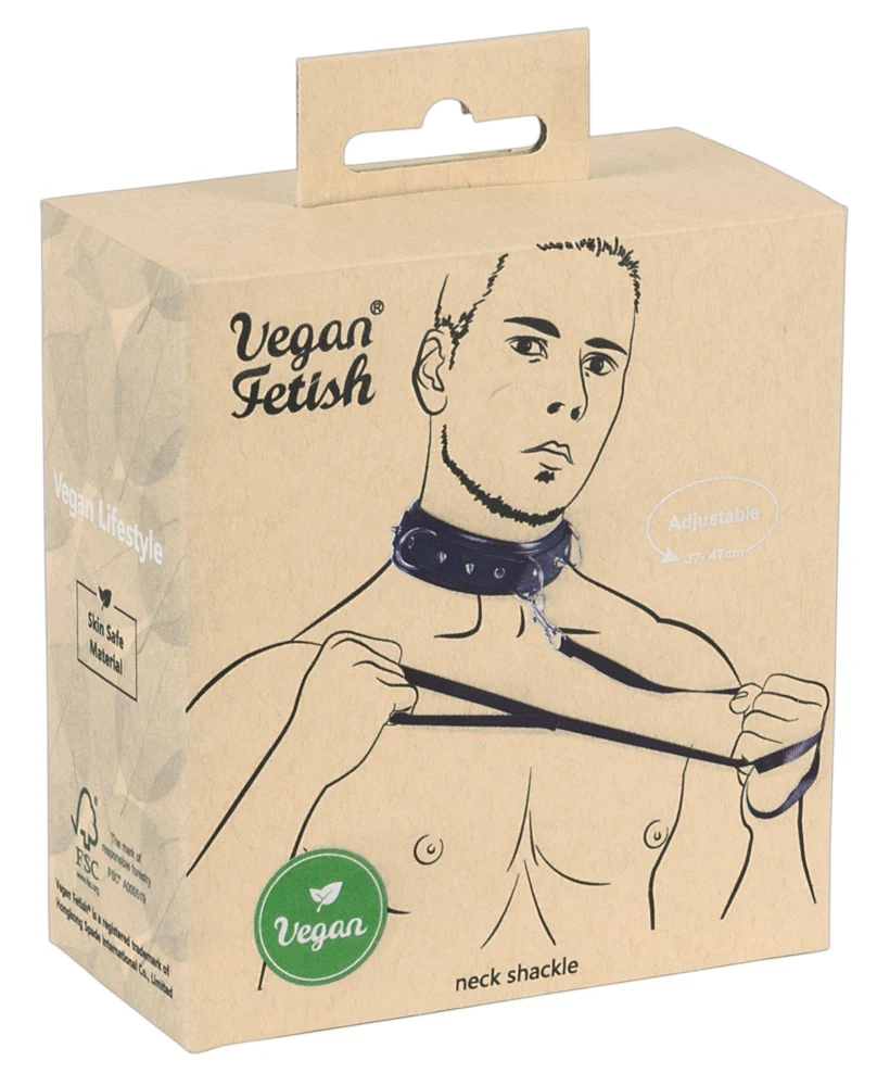 Vegan Fetish Halsfessel und Leine bondage fesseln