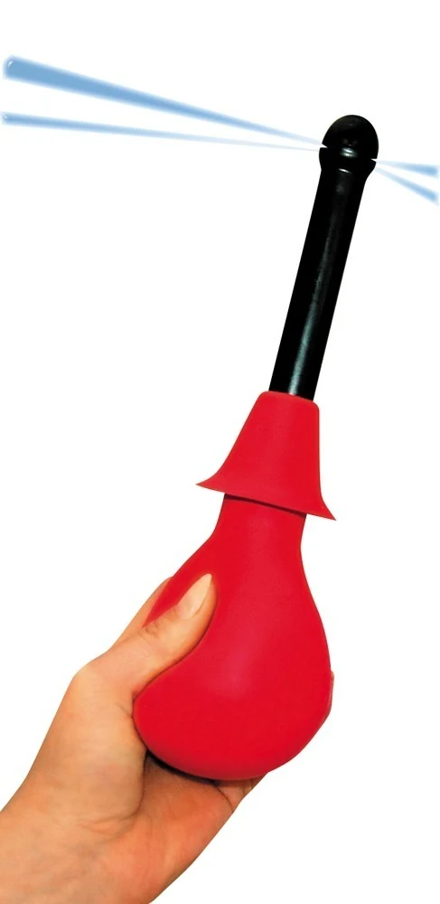 Intieme douche met pompbal en 2 opzetstukken