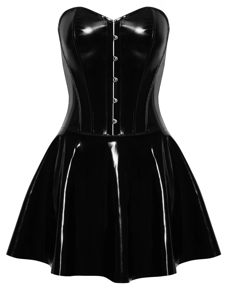 Black Level Kleid aus Lack