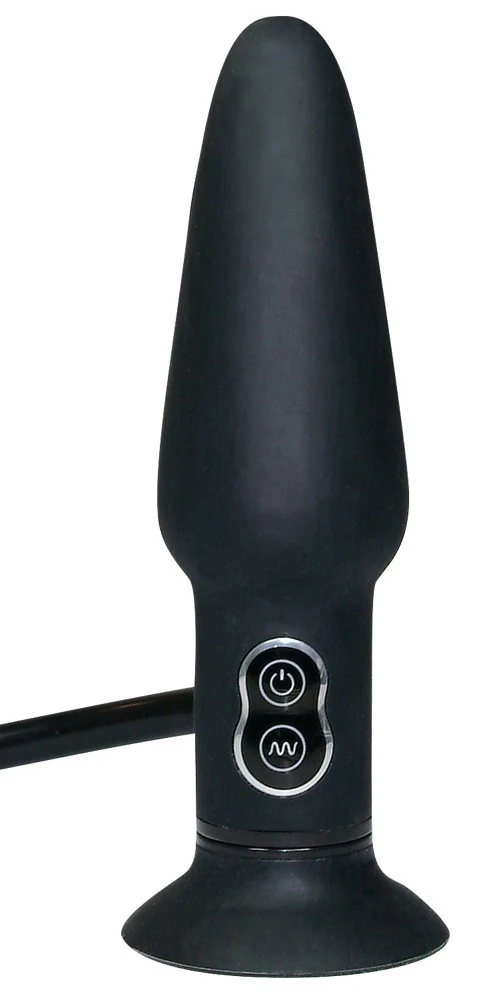 You2Toys True Black Vibrating Anal Plug 17 cm toy