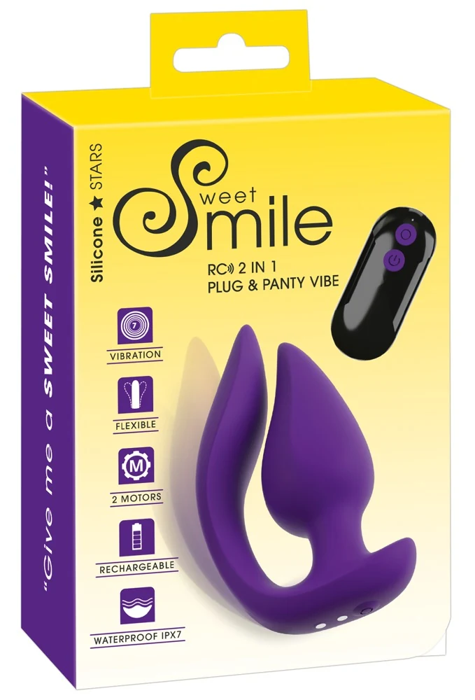 Sweet Smile RC 2 in 1 Plug Panty Vibe 11 cm vibrator