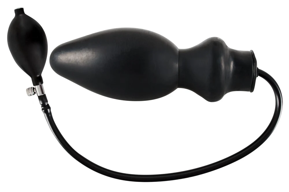 Opblaasbare anaalplug met handpomp