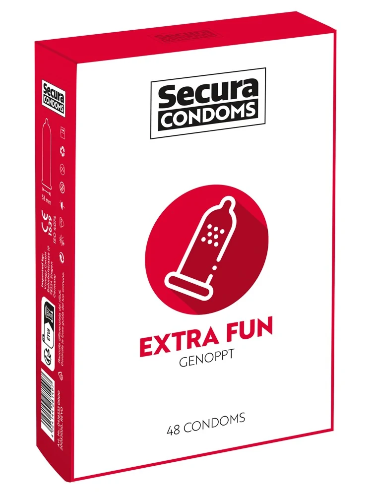 Secura Extra Fun condooms met nopjes 48 stuks