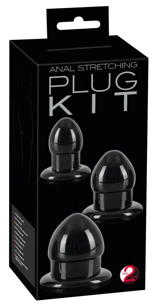 Anaalplug set 3-delig zwart